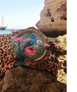 XL-Shopper von Aqua-Licious: Beachbag mit schönem Pfauenmotiv auf Leoprint