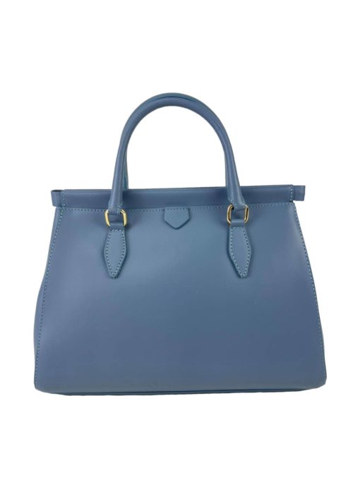 Handtasche aus hellblauem Leder